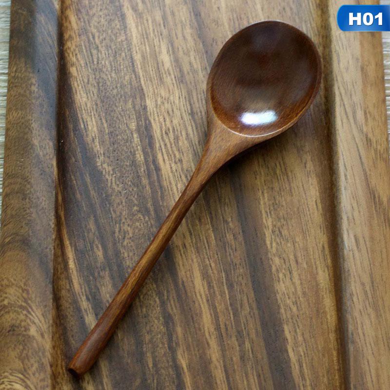 Sendok Sup Model Kepala Bulat Gaya Jepang Bahan Kayu Sendok Sup Model Kepala Bulat Gaya Jepang Bahan Kayu