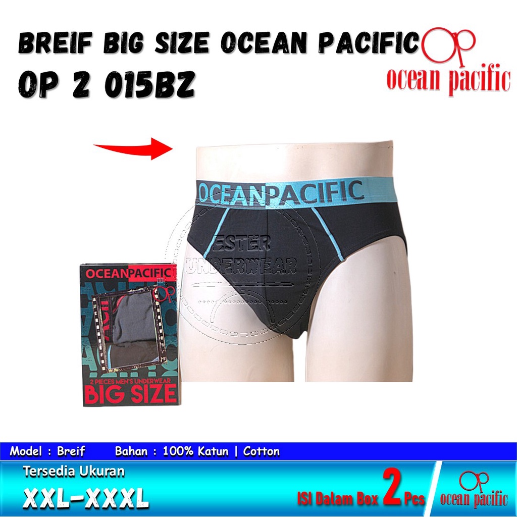 Celana dalam BIG SIZE OCEAN PACIFIC OP 015BZ ISI 2PCS