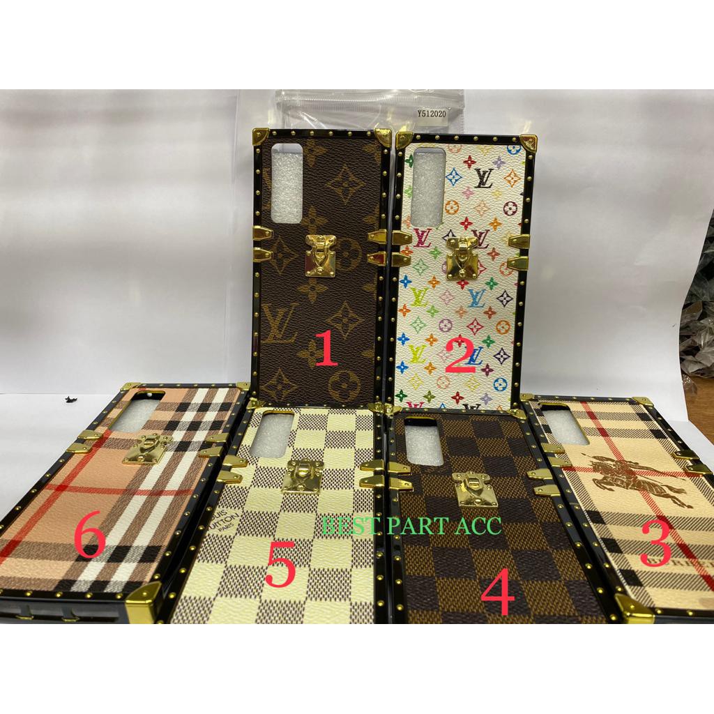 VIVO Y51 2020 CASE CHANEL LV ORI LEATHER LUXURY PHONE CASE HP PREMIUM