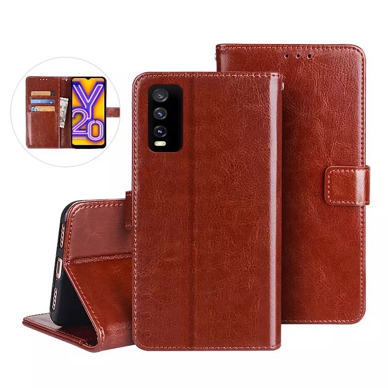 Flip Case Wallet Vivo V23E Y15S Y21 Y21S Y33S 2021 V21 4G V21 5G Y51 Y53S Y51A V20 SE Y12S Y50 Y30 Y20 Y20S V19 Z1 V15 Pro Y17 Y15 Y12 Cover Leather