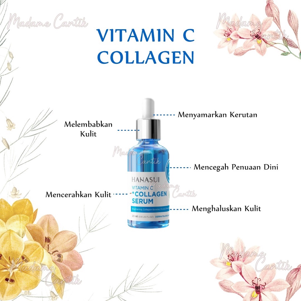 ✿ MADAME ✿ HANASUI SERUM VIT C COL VITAMIN C WAJAH / SERUM ANTI AGING