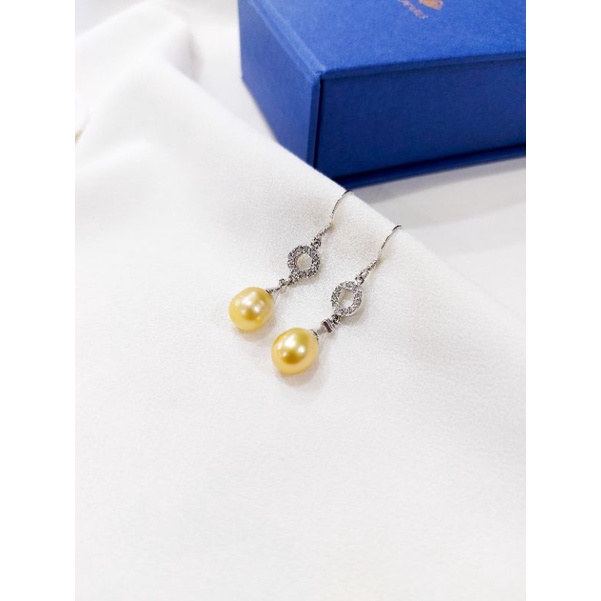 Anting Perak Mutiara Air Laut Asli