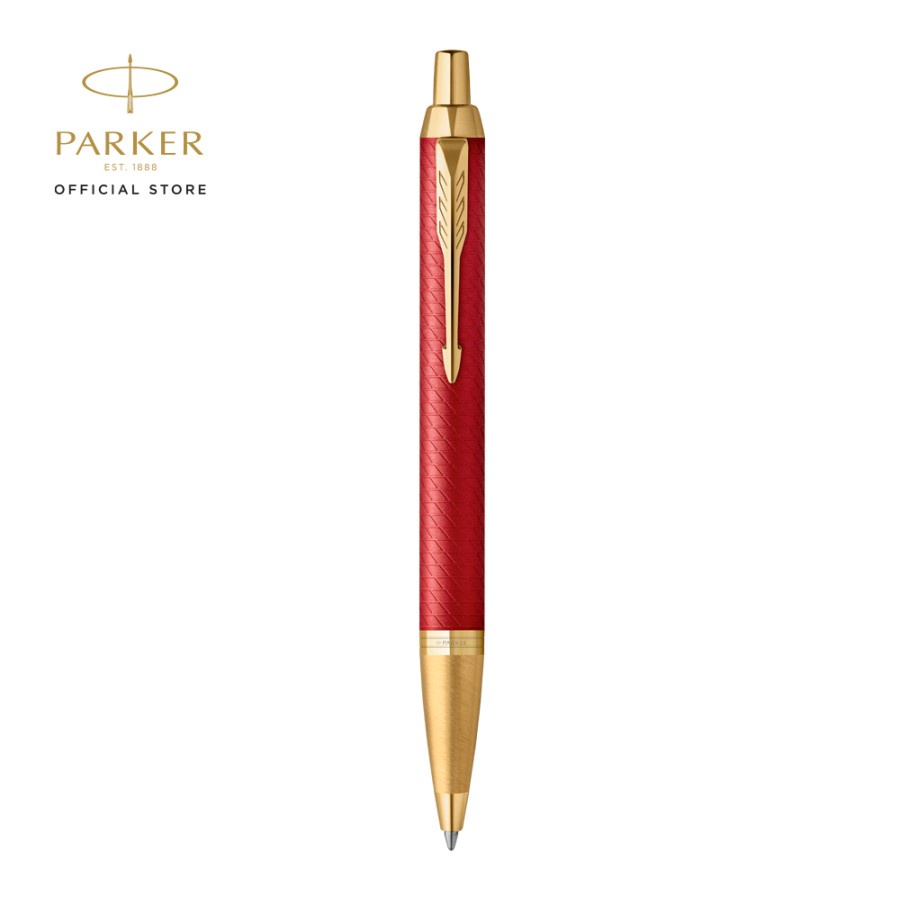 

Parker IM Premium Red Gold Trim Ballpoint