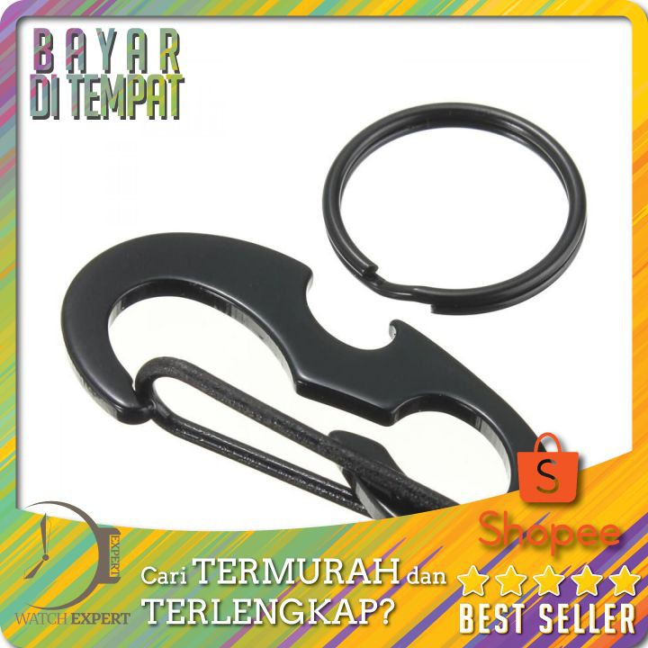 TERLARIS Black Beetle EDC Carabiner Stainless Steel with Bottle Opener - XT-11