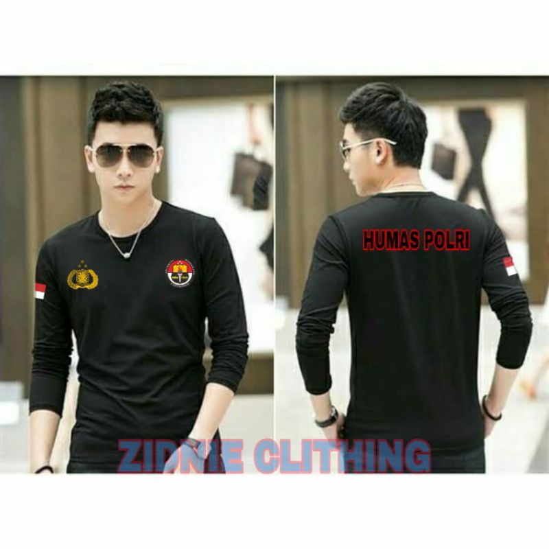 KAOS HUMAS POLRI / KAOS POLISI / KAOS TANGAN PANJANG HUMAS POLRI