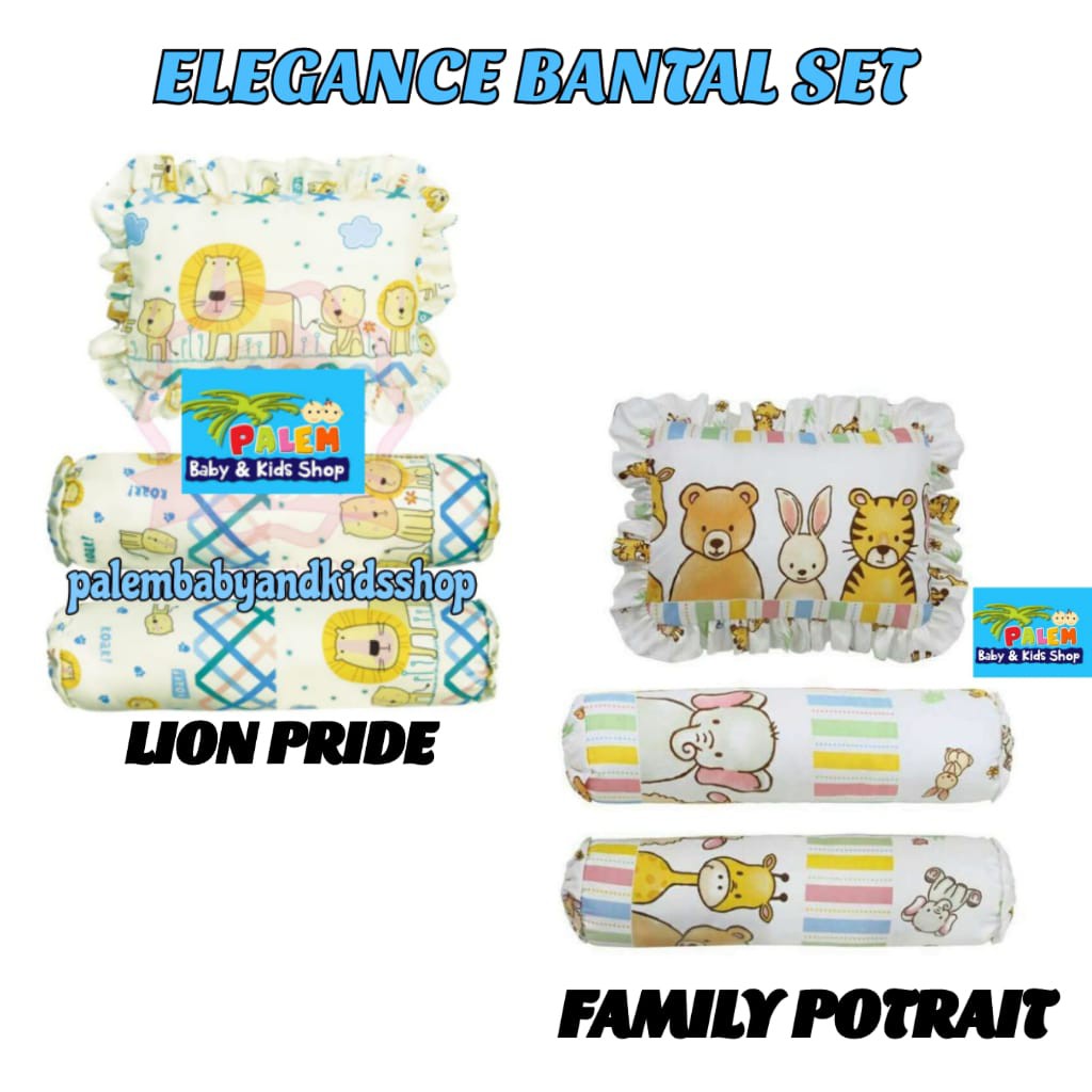 Elegance 3in1 Bantal guling baby set campur/bantal guling  set bayi