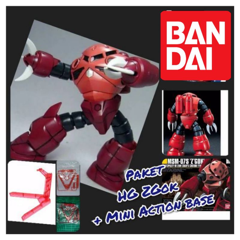 Gundam Bandai HG HGUC Zgok 1:144 Scale gunpla Bandai + action base