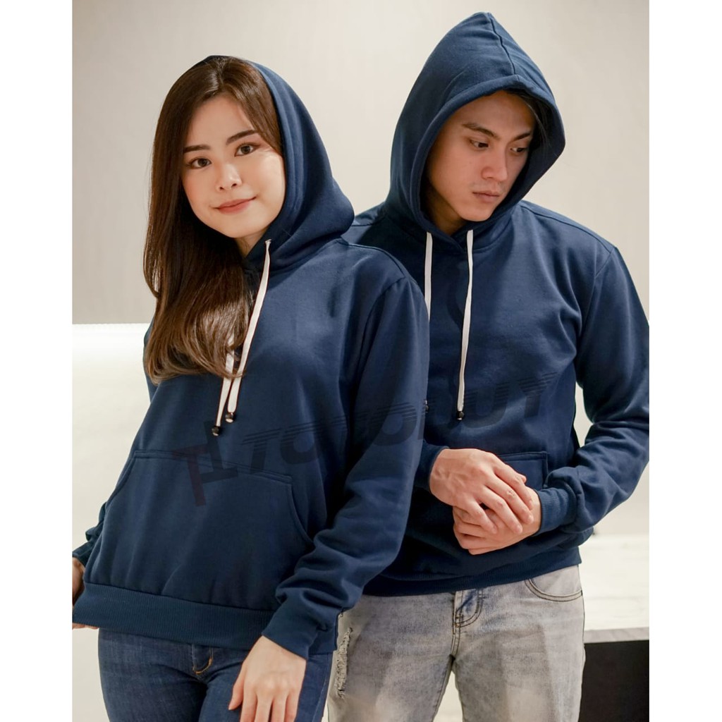 MUKZHOP - COUPLE SWEATER POLOS HOODIE / TOTOLUY MERK / NAVY