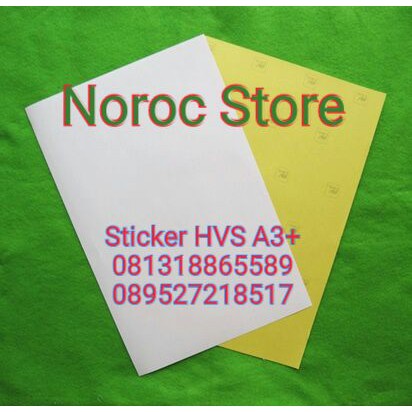 

Kertas Sticker HVS / Sticker HVS dove / Sticker HVS doff ukuran A3+