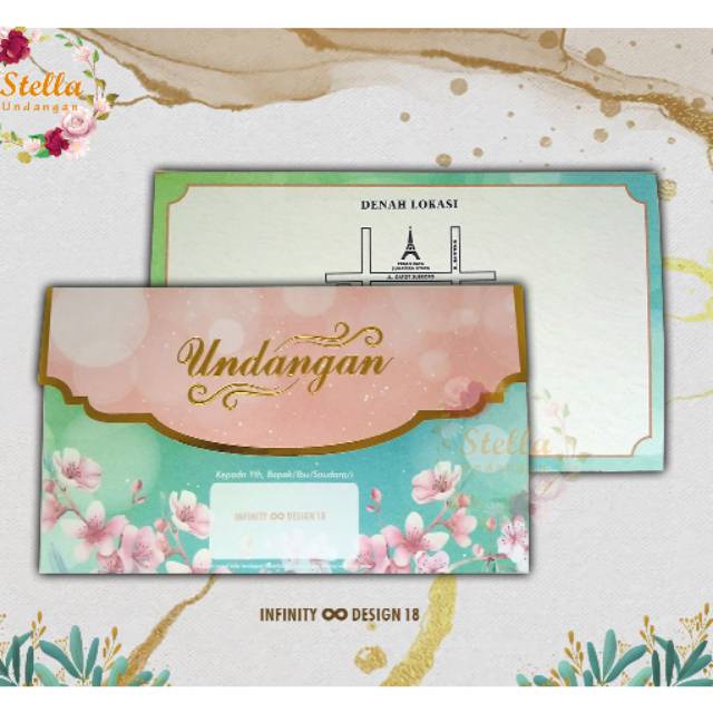Blangko Undangan Infinity Design 18