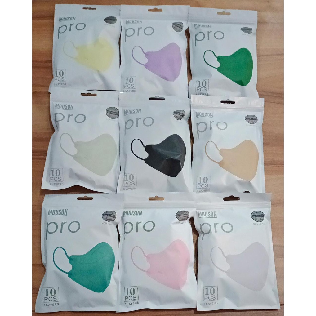 Masker KN95 - Mouson Pro -  5ply banyak warna