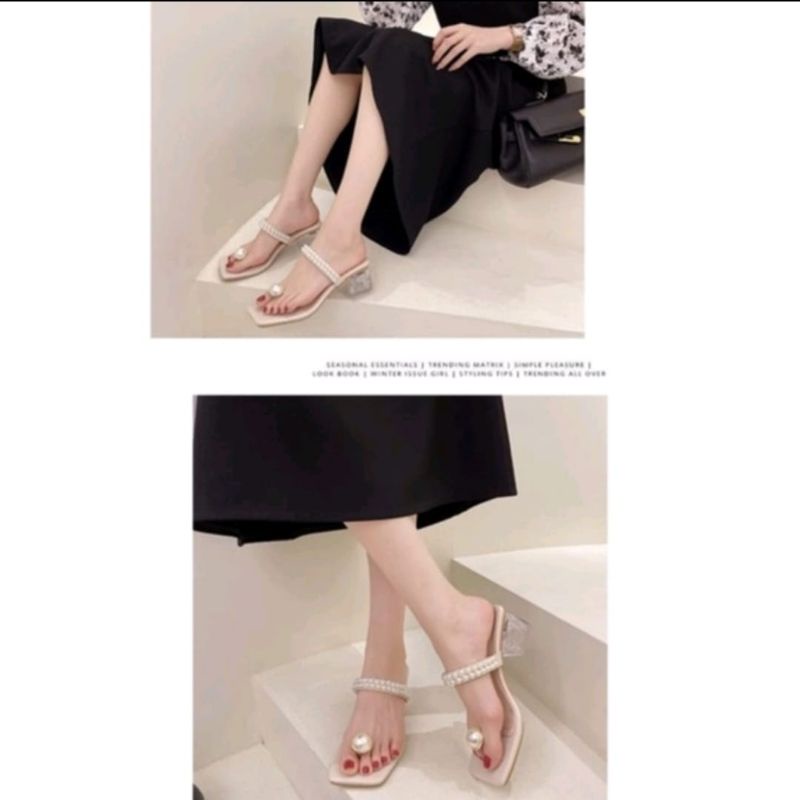 ABBUSHOES  Ri 08 hak kaca mutiara zarima 5cm