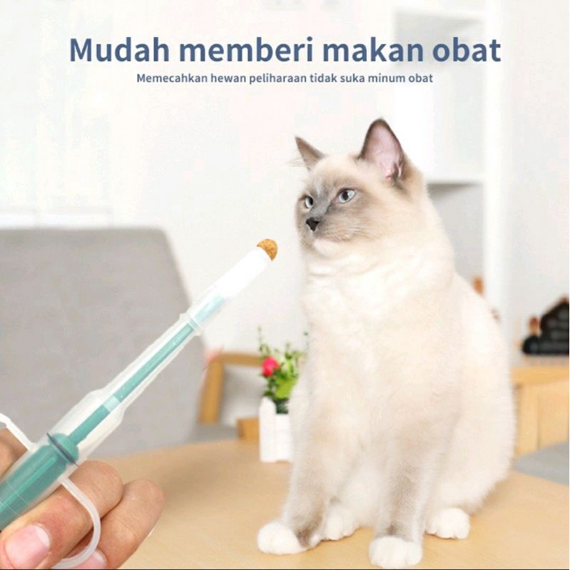 FEEDING KIT - PELONTAR PIL ALAT BANTU MINUM OBAT ANJING KUCING KELINCI ORIGINAL