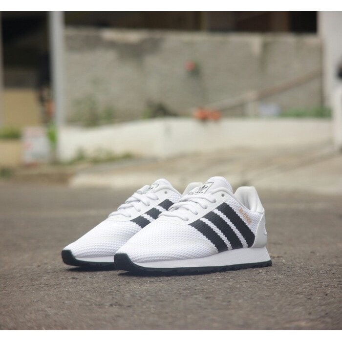 Sepatu Anak Adidas N5923 Kids Original White Black promo 346