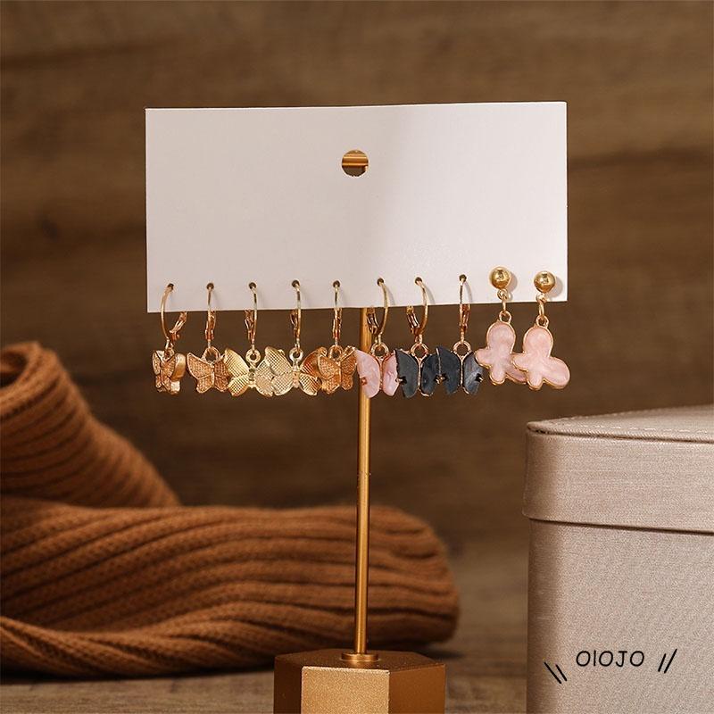 Lucu Anting Kupu-kupu Kreatif Temperamen Sederhana Dan Fashionable Aksesoris Wanita - ol