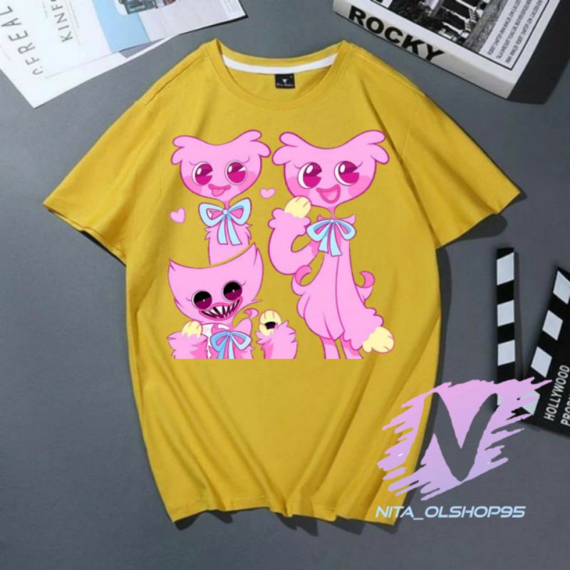 baju anak huggy wuggy kaos anak karakter lucu bahan premium