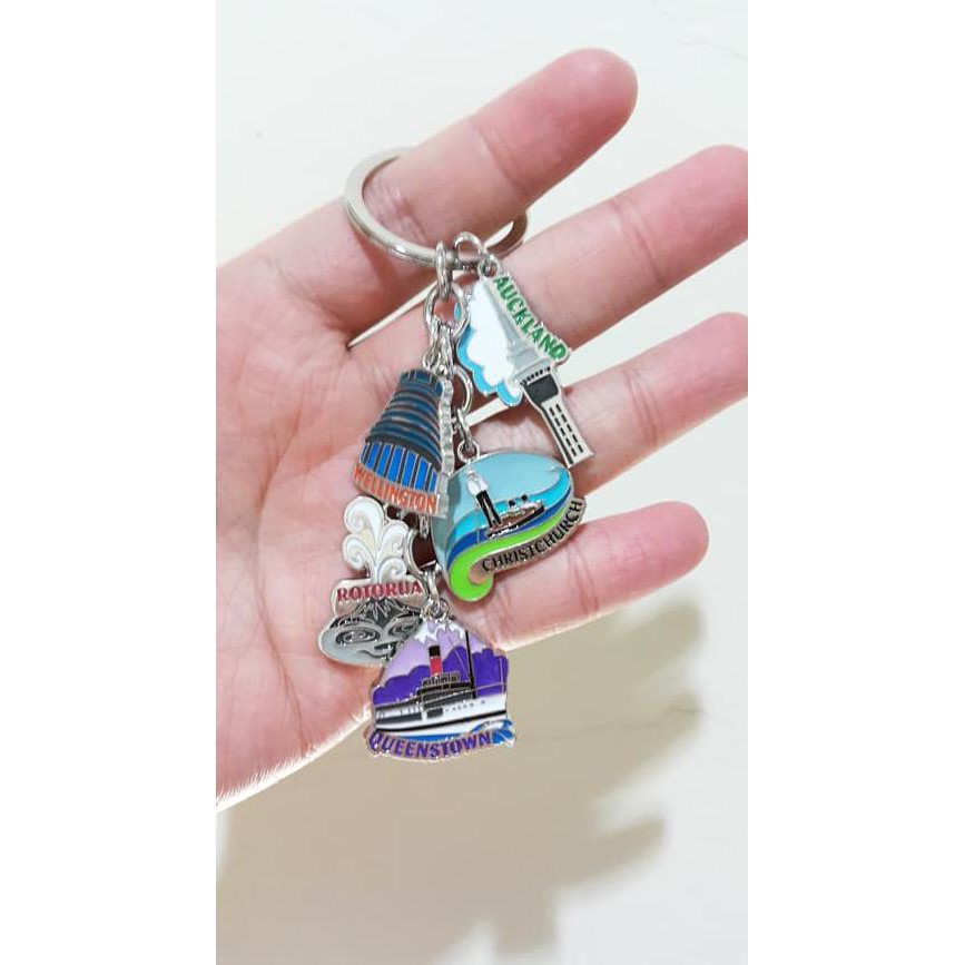 souvenir tahun baru gantungan kunci negara new zealand