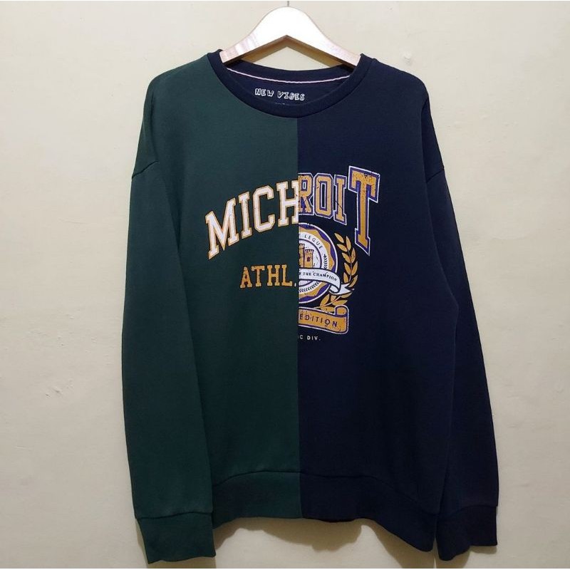 CREWNECK TOPTEN TWO TONE Original/Hoodie/Crewneck/Sweater/Thrifting/Second Original