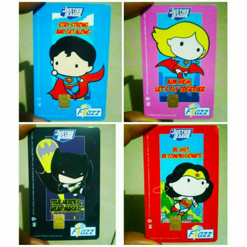 FLAZZ BCA Gen 2 /Gen2 /Kartun Karakter Super Hero ORI /Like eTOLL eMONEY Tapcash or Brizzi