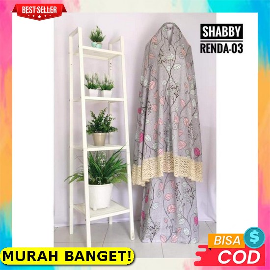 Cod Mukena Renda Santri Bahan Superslik Adem Mukena Inayah Bordir Mewah Terbaru2022 Jumbo Mukena Mur