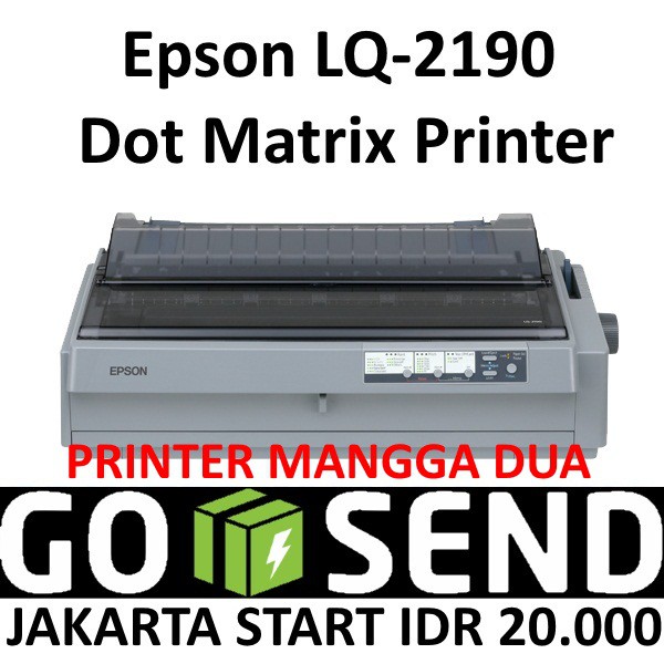 EPSON LQ2190 PRINTER LQ-2190 DOTMATRIX A3 ORIGINAL GARANSI RESMI
