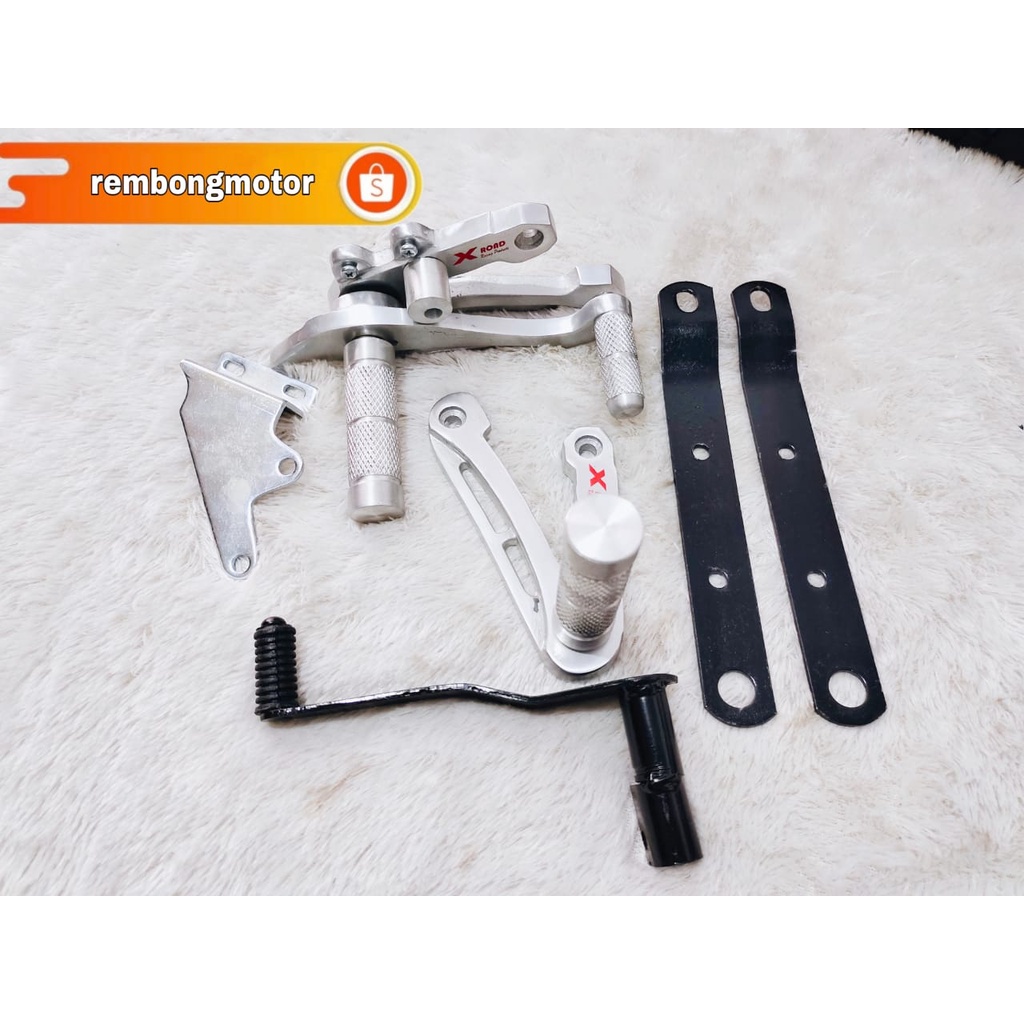 Footstep Bebek Underbone CMZ Jupiter Mx King 150 Full Set silver