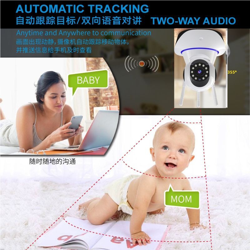 YOOSEE IP CAMERA LAN PORT DAN WIFI WIRELESS 3MP FULL HD 1080P OBJECT TRACKING CCTV WIFI INDOOR