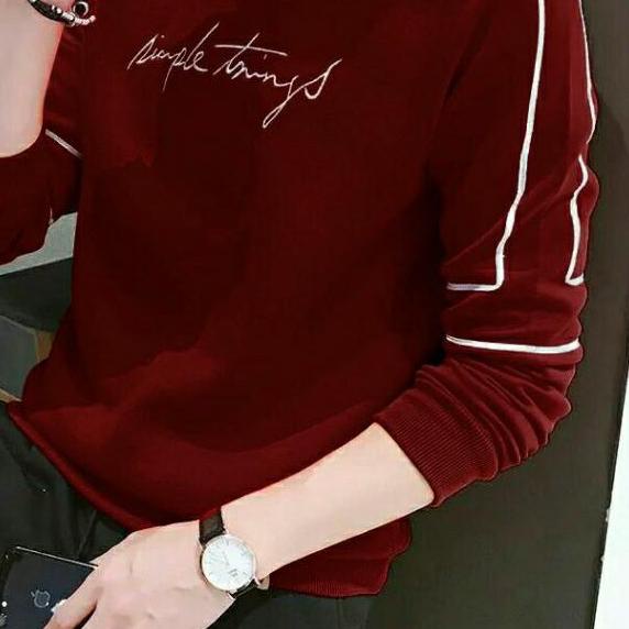 ☻ HipNop SIMPLE SWEATER PRIA LENGAN PANJANG JAKET SWEATER COWO SWEATER HODIE COWOK WARNA HITAM ❈