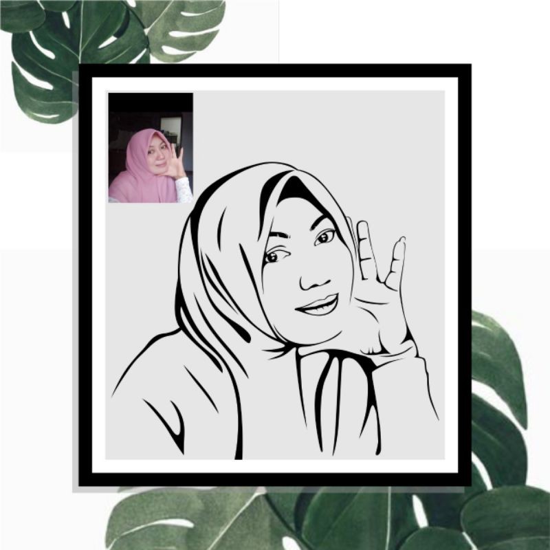 Jasa Edit Foto Line Art/Vektor Wajah