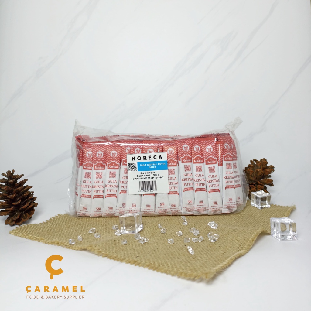 

Gula Kristal Putih Stick Katekin 100s - Horeca - gula - gula stick