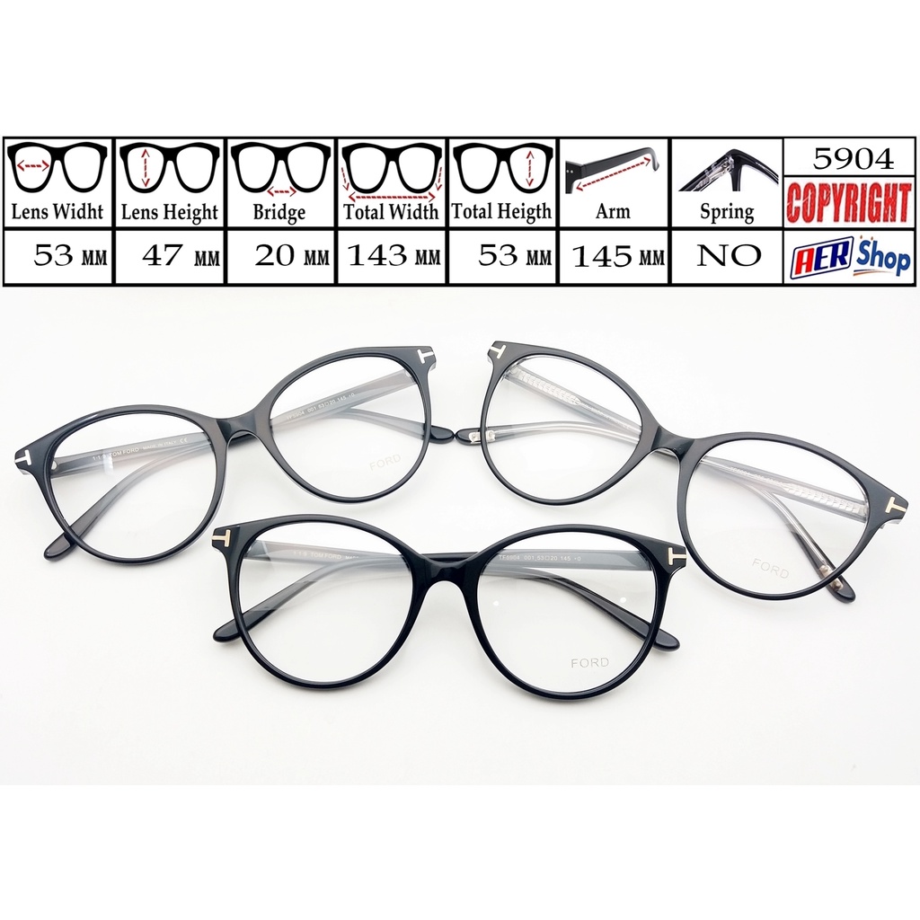 5904. Kacamata minus trendy frame kacamata premium kacamata Big Square minus - Black Clear