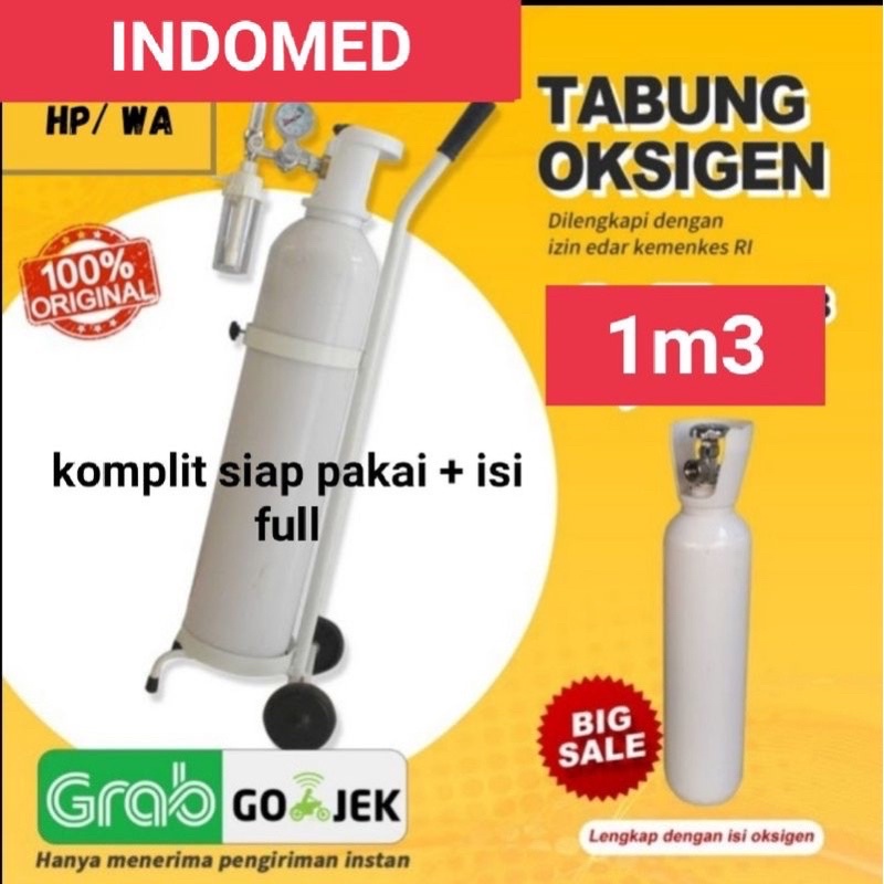 Jual Tabung Oxygen Lengkap 1m3 Siap Pakai Tabung Oksigen Set 1m3 Tabung Oksigen Lengkap 