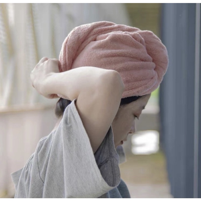 HANDUK RAMBUT MAGIC TOWEL HANDUK KEPALA KERAMAS TURBAN KERAMAS [SWEETSPACE]