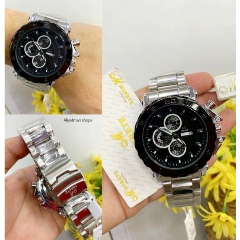 JAM TANGAN PRIA ANALOG MIRETE TAHAN AIR ORIGINAL MODEL SPORTY REALPICK SESUAI FHOTO BISA COD || JAM TANGAN PRIA TANGGAL HARI AKTIF FREE BOX || JAM TANGAN PRIA HARGA PROMO TERMURAH