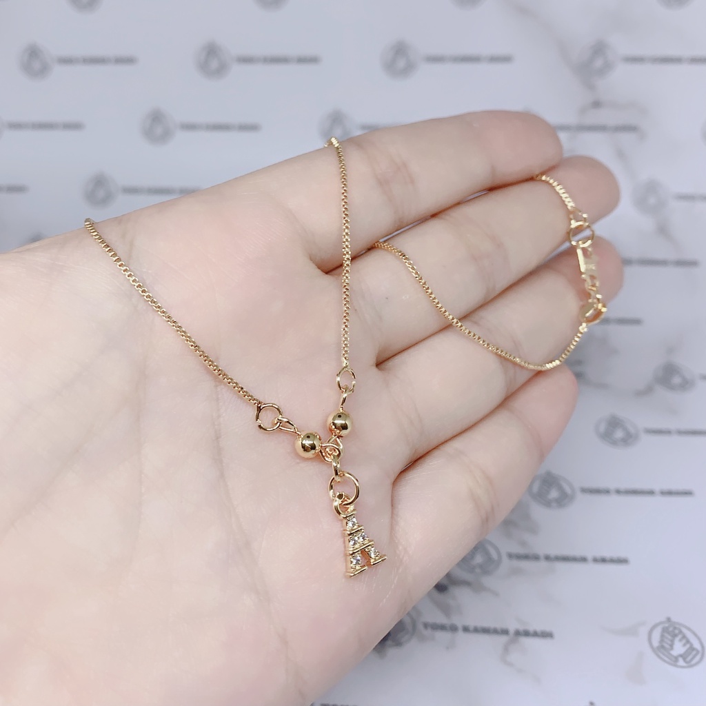 Xuping Gold Kalung Anak Perempuan Liontin Permata Paris *13