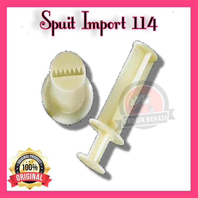 Cetakan Sin Lian No 114 Import / Cetakan acuan semprit dorong / Cetakan Kue / cetakan Nastar gulung
