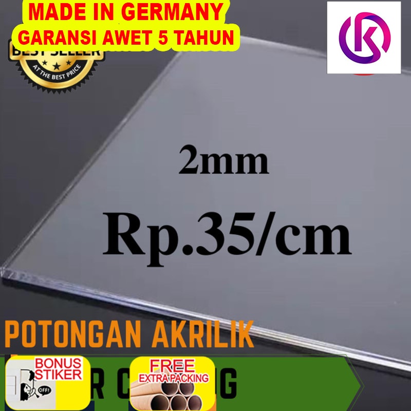 

Terlaris Akrilik Lembaran 2mm Bening Potong Laser