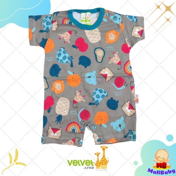 Velvet Junior Jumper Baju Kodok Segiempat Romper Premium Madagascar Series