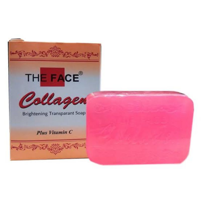 The Face Collagen Brightening Transparant Soap 80 gr (Original BPOM)
