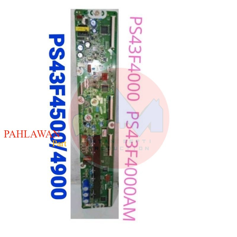 Y MAIN - Y SUS TV SAMSUNG PLASMA PS43F4000 PS43F4500 PS43F4900 .