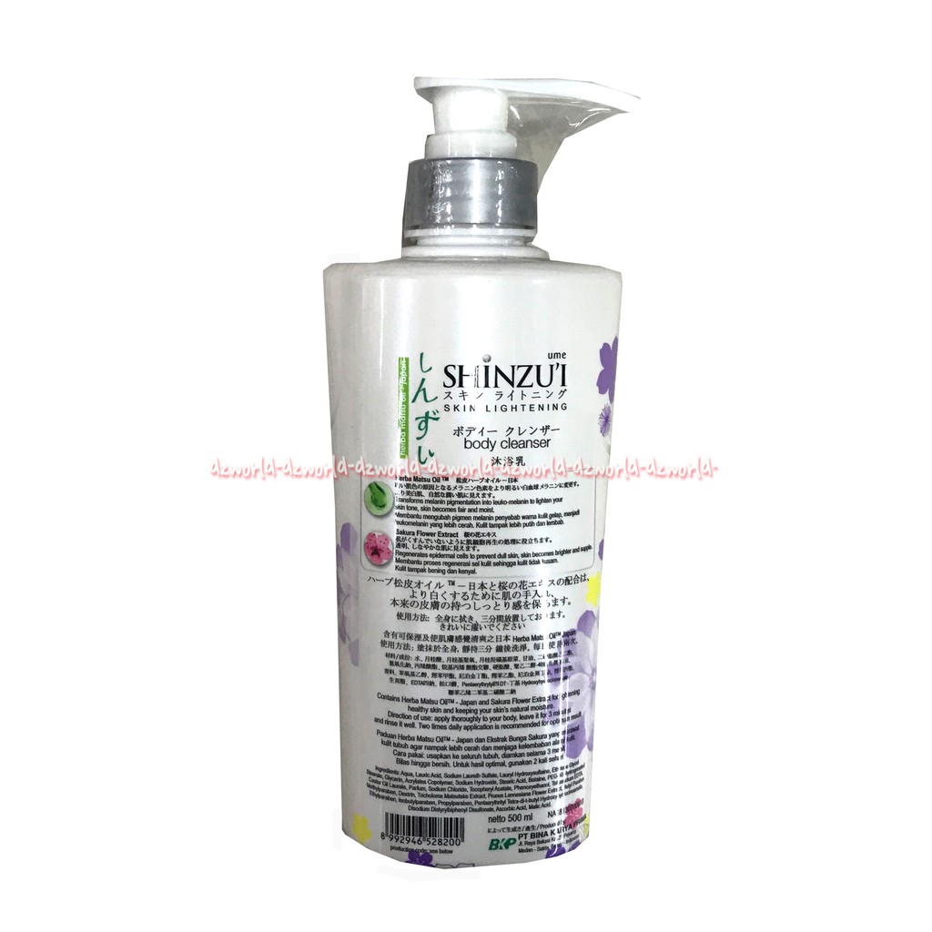 Shinzu'i Body Cleanser Keiko Herbal Matsu Oil Shinzui Sabun Cair 500m