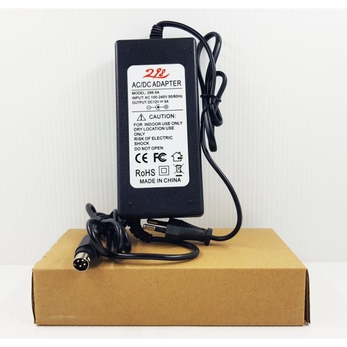 ADAPTOR DVR HIKVISION 12V 5A 4PIN ADAPTOR 12V 5A 4PIN