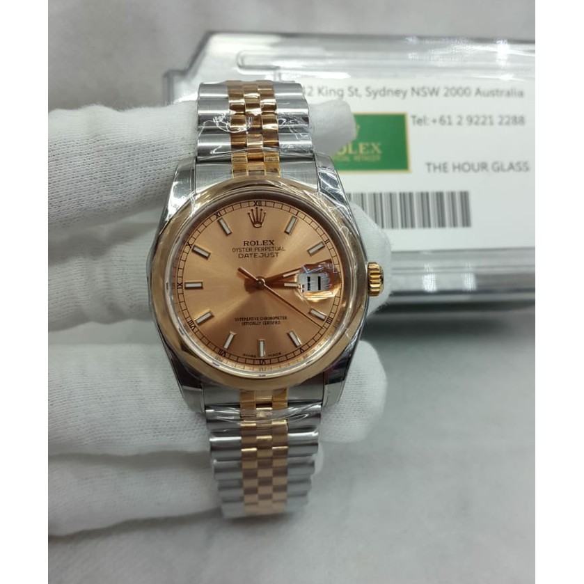 Jam Kw Super Premium Rolex Datejust 116201 Arf Combi Rosegold Best Clone