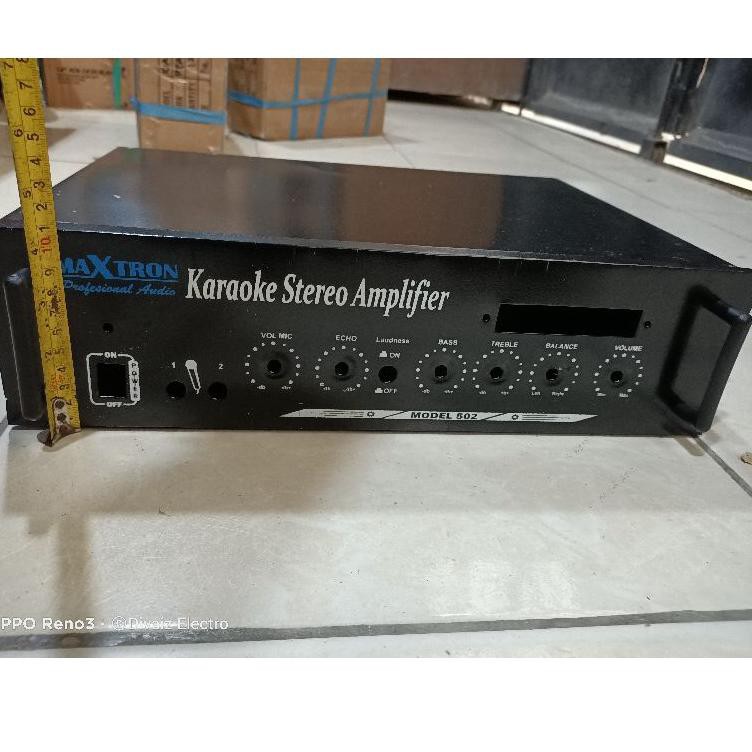 [titleawal] Bok Power Biasa MERK MAXTRON 502 Amplifier  USB