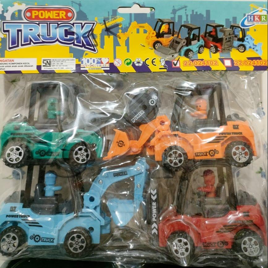 Mainan anak mobil truk / power truk / terdapat 4 karakter mobil