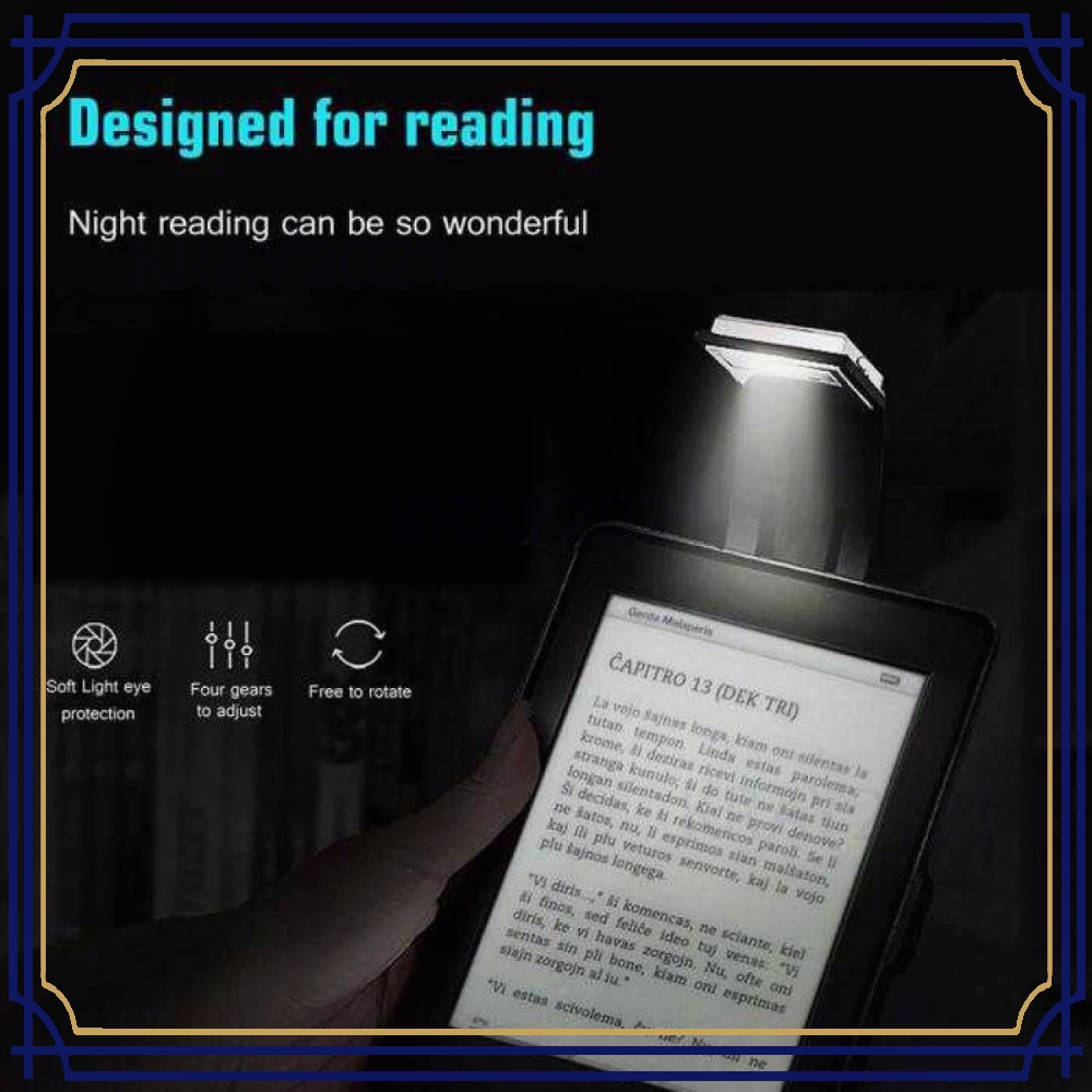 Lampu Baca LED Detachable Flexible Clip Bookmark Lights - KD-20