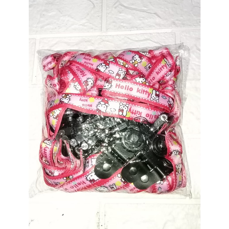 [ISI 25PCS] GROSIRAN TALI GANTUNGAN MOTIF HELLO KITTY TERMURAH HIGH QUALITY