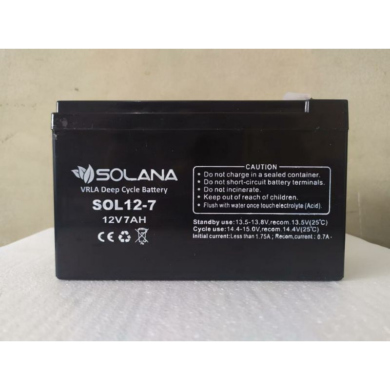 SOLANA AKI KERING UPS / BATERAI VRLA ORIGINAL