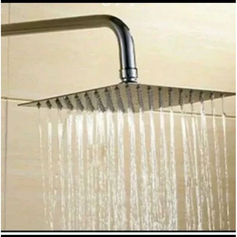 Wall shower 10 inchi stainless sudah include pipa wall shower