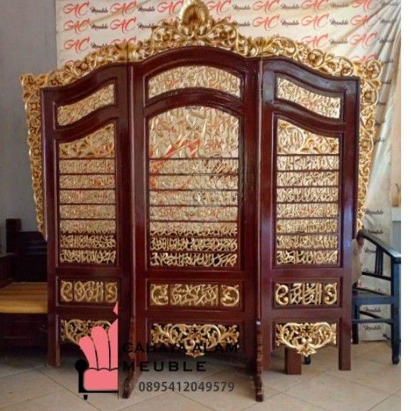 Sketsel jati.Penyekat Ruangan.Sketsel Jati Motif Arab